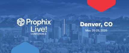 Prophix Live Denver web banner with hexa
