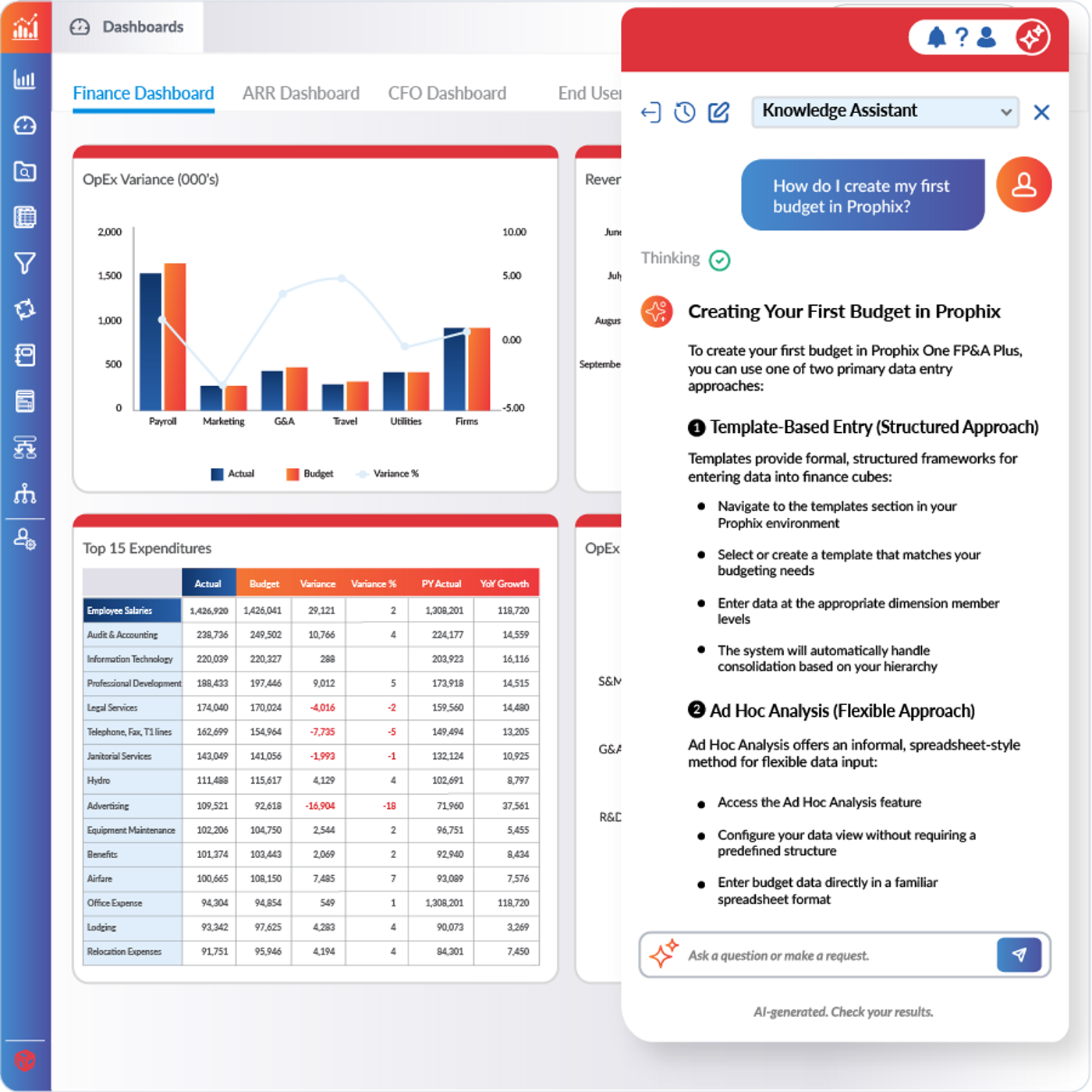 Profix Software AI Finance Software | Prophix