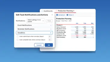 Production task dialog 1