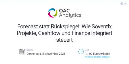 Forecast statt Rückspiegel
