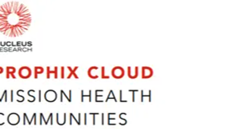 Prophix Cloud ? Communauts de soins Mission Health