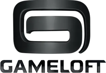 Gameloft Firmenlogo in schwarzer Schrift