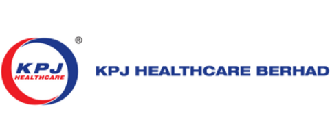 KP Healthcare Berhad logo: A simple yet elegant logo featuring the initials "KP" in bold, with a sleek and modern design.