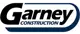 Garney Construction company logo in black and blue text