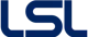 Logotipo da empresa LSL Transport em texto azul escuro