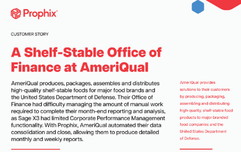 Un bureau financier stable chez AmeriQual - Image de couverture