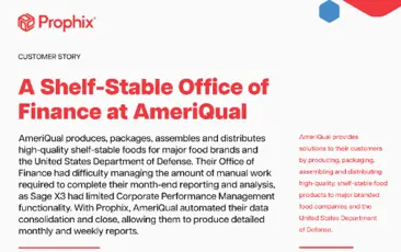A shelf-stable office of finance at AmeriQual - Cover Image