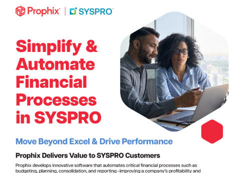Simplify & automate financial processes in SYSPRO - Cover Image