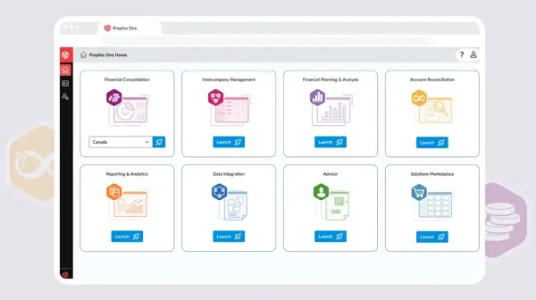 Home page in Prophix One - Video Cover Image