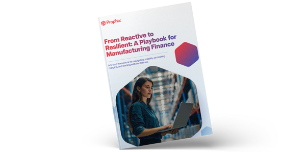 Prophix manufacturing planning playbook landing image