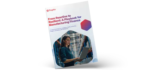 Prophix manufacturing planning playbook landing image