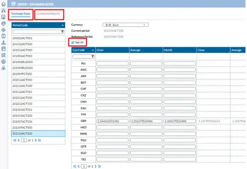 Merge Exchange Rates Pages