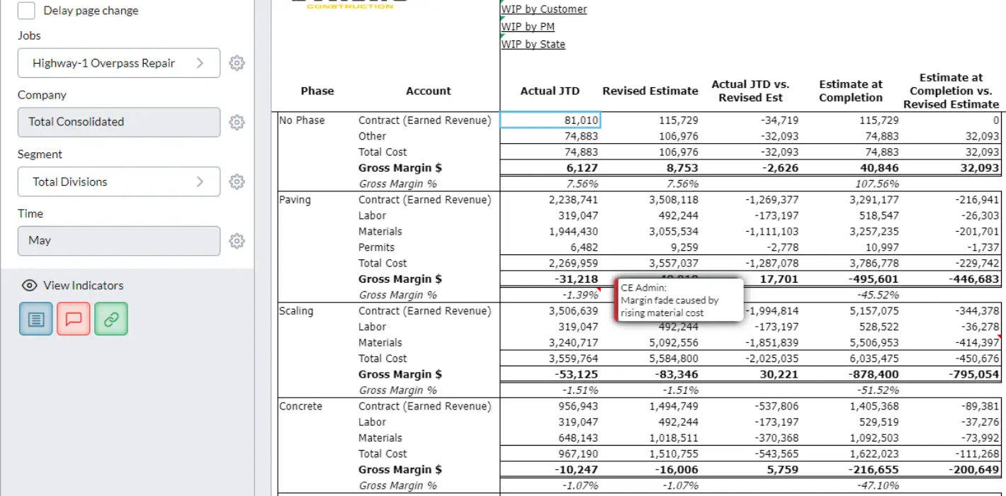 Job Cost Report 5 Screenshot