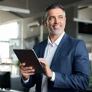 Man on Ipad Prophix Image
