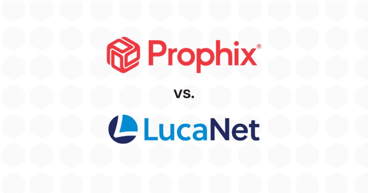 Prophix vs. LucaNet: Software de consolidación | Prophix | Prophix
