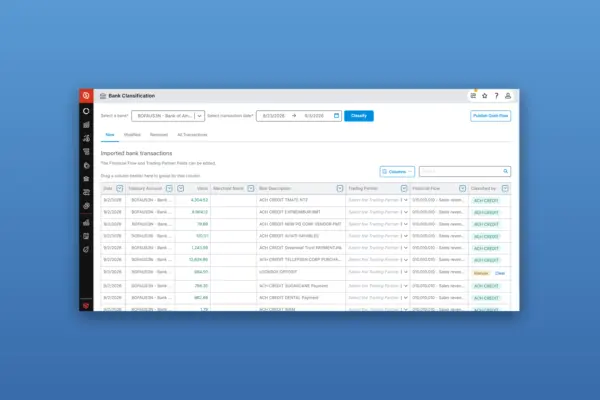 Cash Management Bank Integrations Product Tour