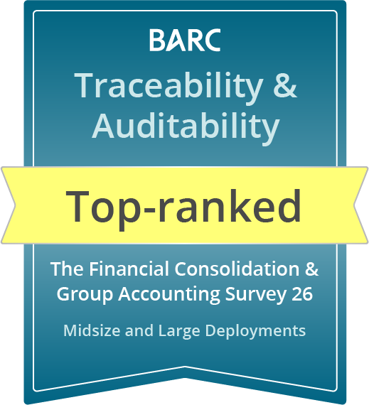 Top ranked Midsize and Large Deployments Traceability Auditability